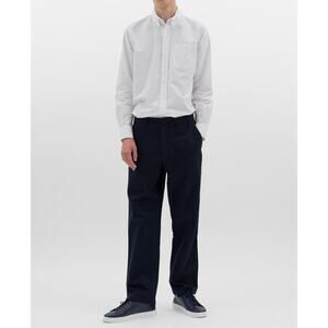 Norse Project New Aros Heavy Chino Pants Straight Leg Mid Rise Dark Navy Size 28